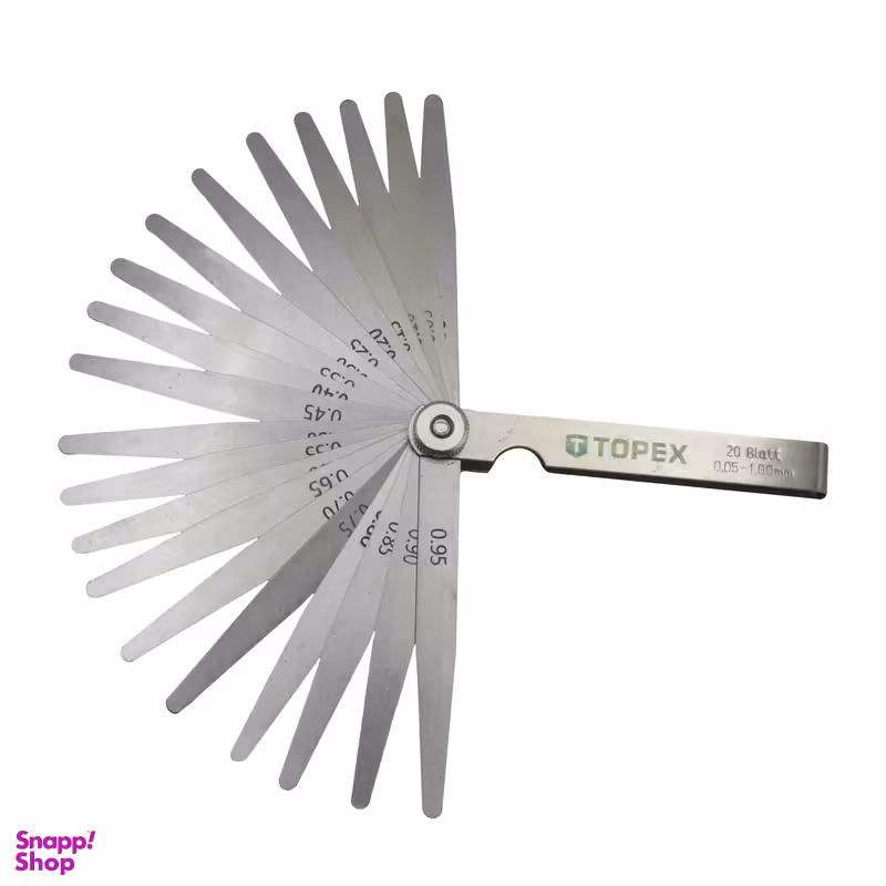 آچار فیلر تاپکس مدل YP-902-20-0.5-1MM مجموعه 20 عددی