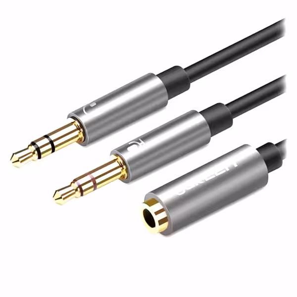 کابل تبدیل 1 به 2 صدا 3.5 میلی متر یوگرین مدل AV140