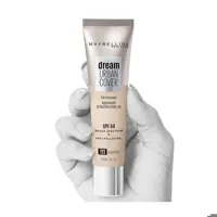 کرم پودر اصل میبلین اورجینال رنگ بژمتوسط کرمپودر مایبلین کرم پودر گیاهی ضدآب maybelline انواع پنکک آرایشی موس کرم موجوده