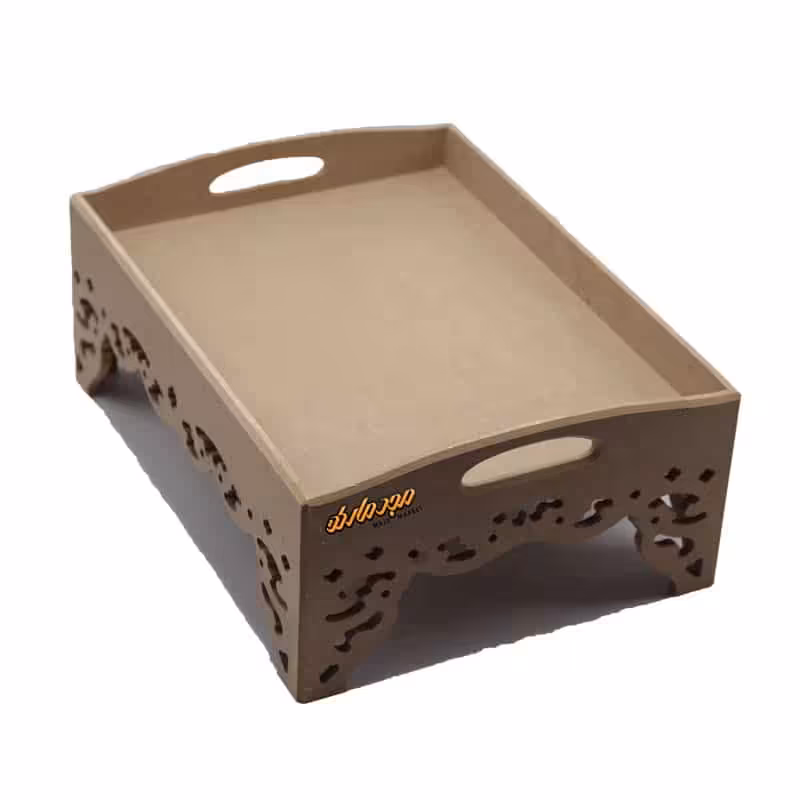 سینی چوبی پایه دار 123