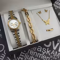 ست ساعت رولکس زنانه دخترانه مدل پروانه ارسال رایگان 