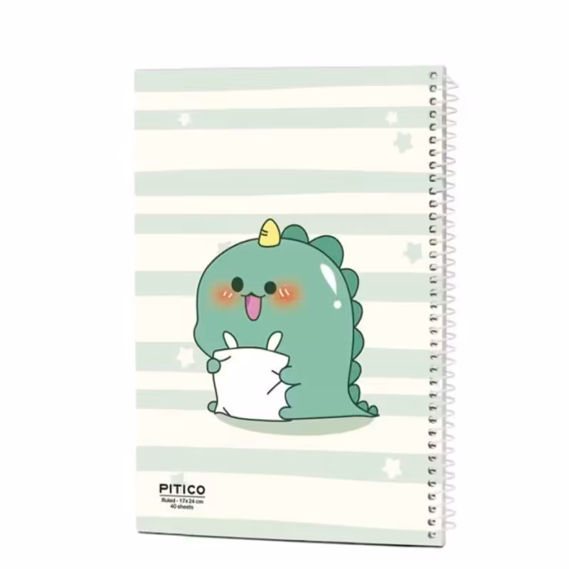 دفتر خط دار 40 برگ پیتیکو طرح دایناسور