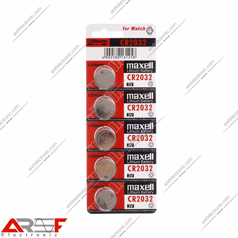 باتری سکه ای CR2032 مکسل - فروشگاه عارف الکترونیک