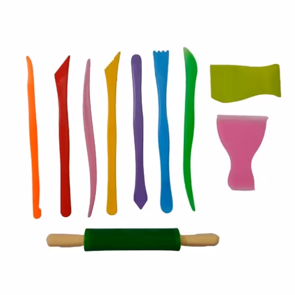 ابزار سفالگری به گز مدل پیکر تراشی مجموعه 10 عددی