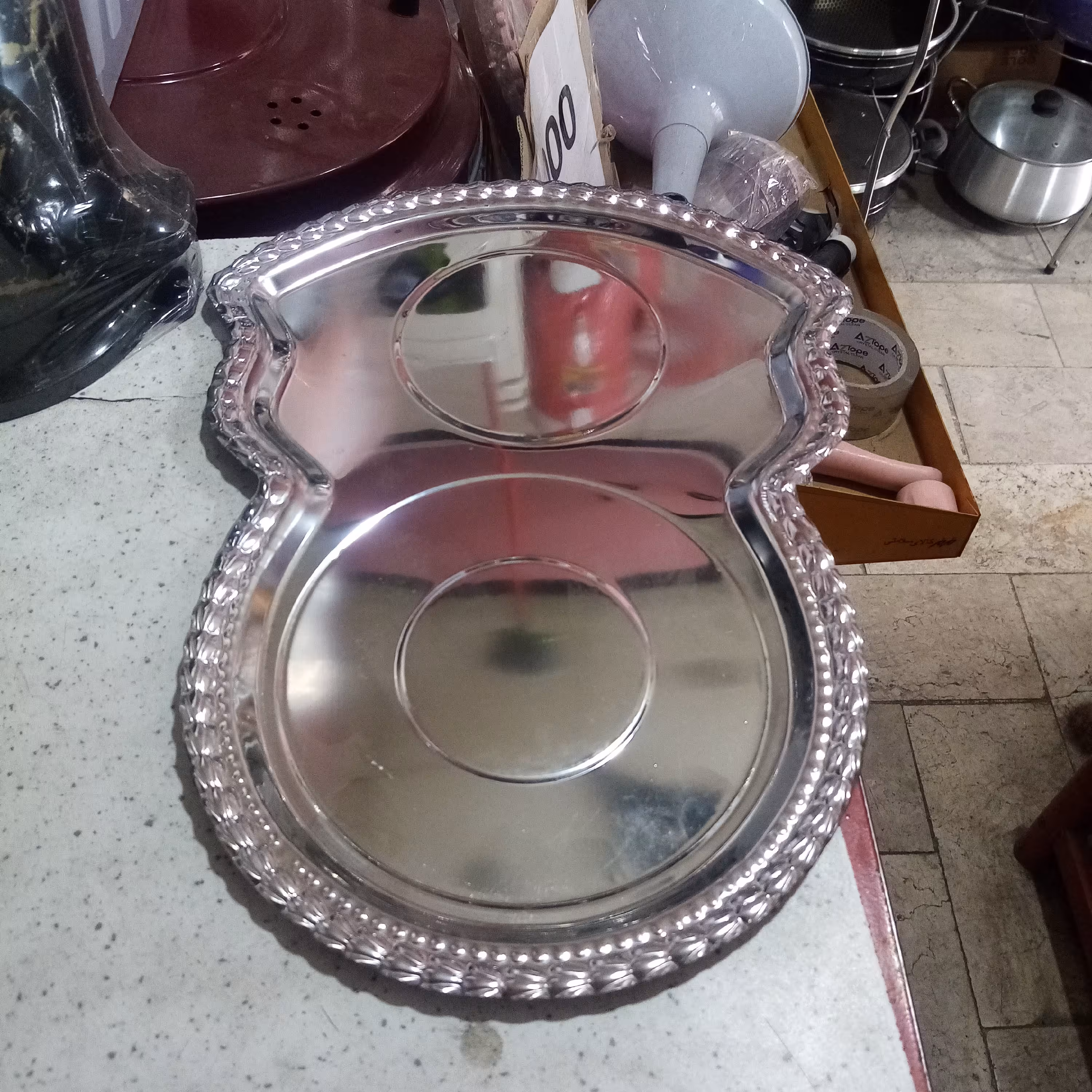 سینی استیل سماور