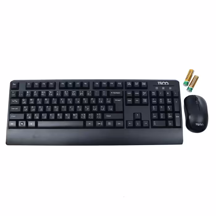 کیبورد و ماوس بی‌سیم تسکو مدل TKM 7022WTSCO TKM 7022W Wireless Keyboard And Mouse