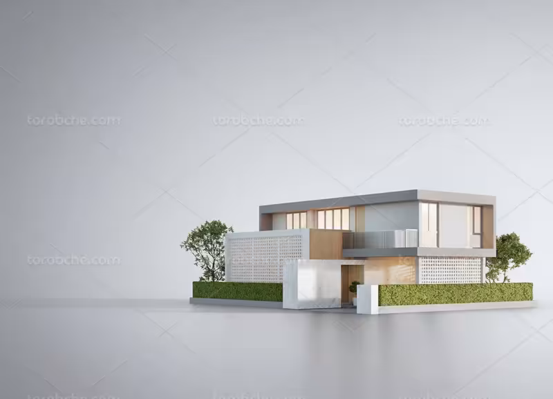 عکس خانه مدرن | گرافیک با طعم تربچه