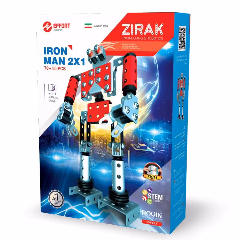 اسباب بازی ساختنی فلزی مرد آهنی زیرک