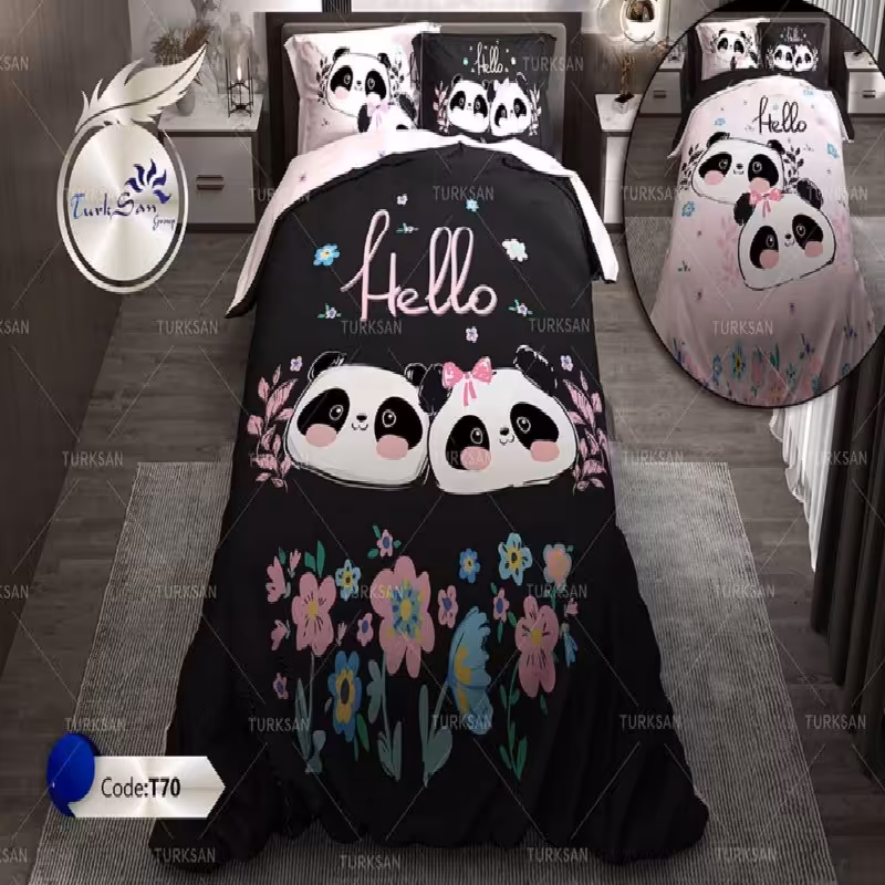 سرویس روتختی ترکسان کد T-70 یکنفره 4 تکه دو رو 