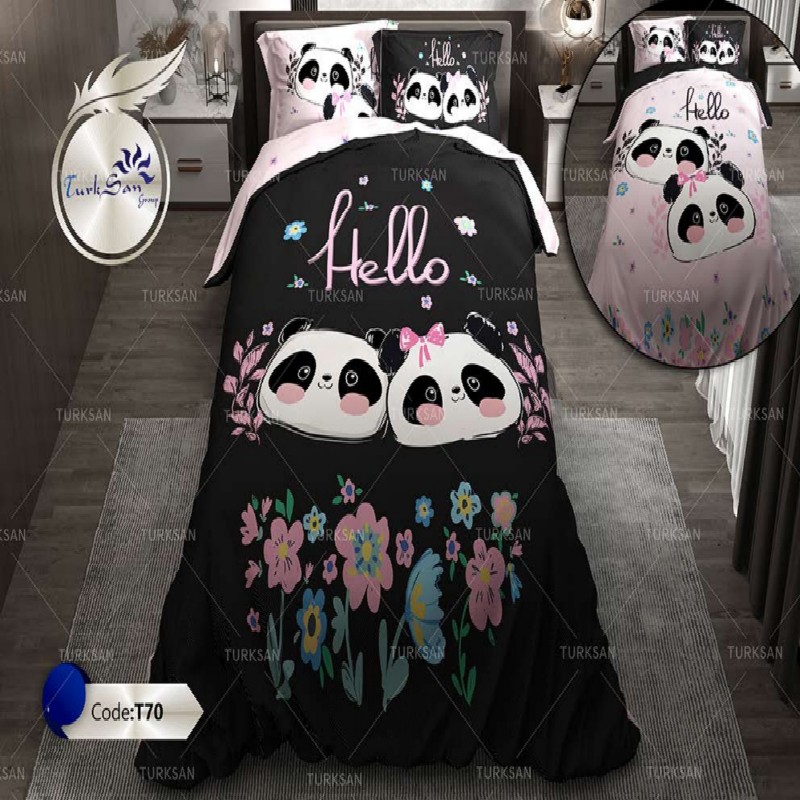 سرویس روتختی ترکسان کد T-70 یکنفره 4 تکه دو رو 