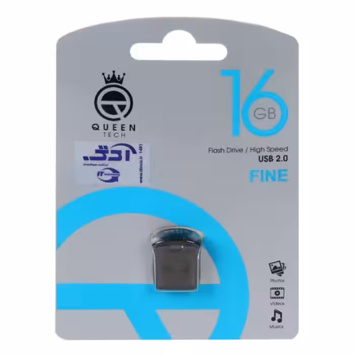 فلش مموری کوئین تک مدل Fine USB2.0 ظرفیت 16 گیگابایت