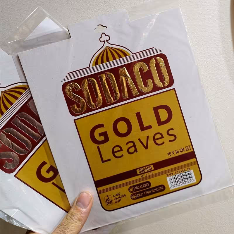 ورق طلا بسته 100 برگی سوداکو