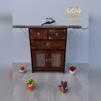 میز اتو جا چرخ خیاطی دار پرنسس کد 418