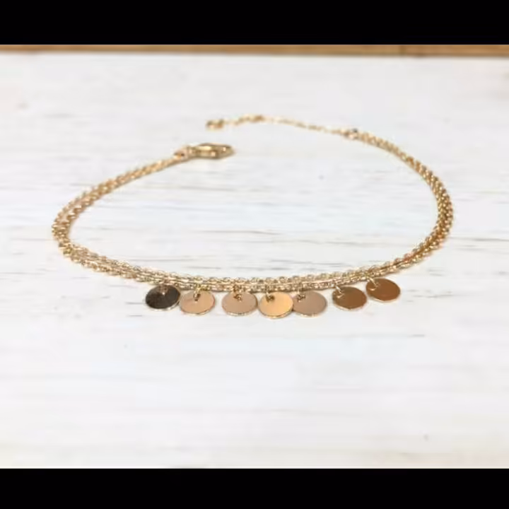 دستبند ظریف استیل مارک ژوپینگ طرح سکه