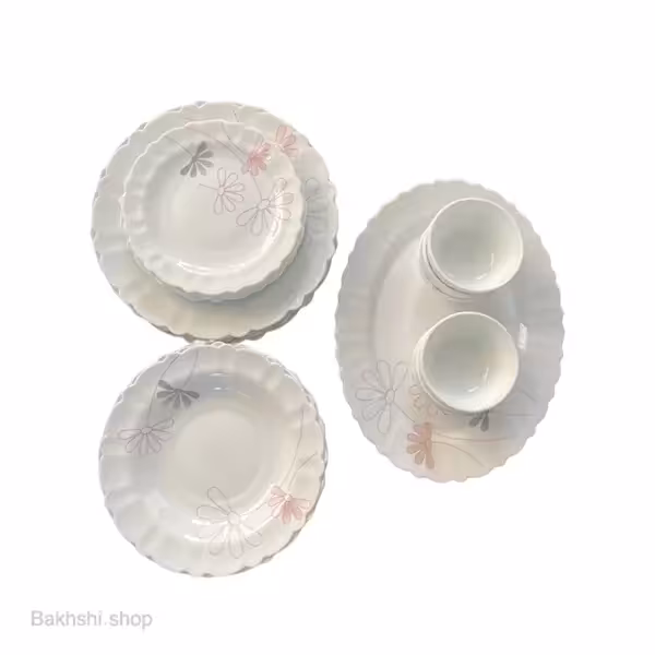 سرویس 25 پارچه ادیسه صورتی