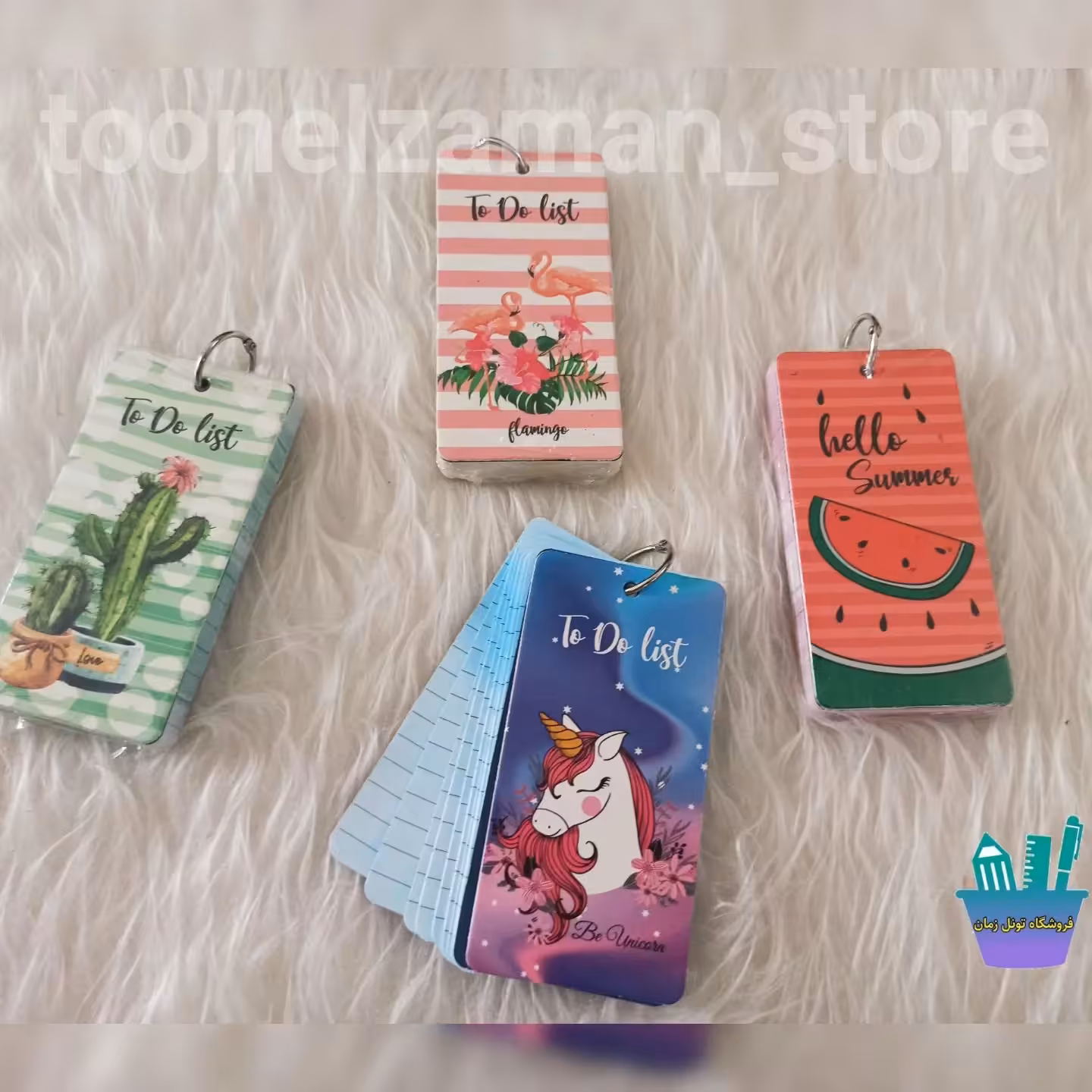 دفترچه تودولیست رینگی، موجود در 4طرح، دارای 100 برگ 
