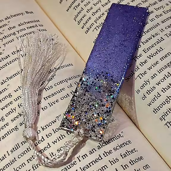 بوکمارک (نشانگر کتاب).جنس رزین.مدل purple