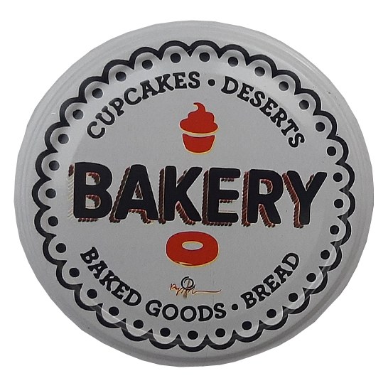 درب بانکه و شیشه قطر 85 بسته 6 عددی مدل bakery