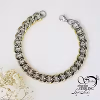 دستبند استیل دورنگ برند کارتیر کد 16431