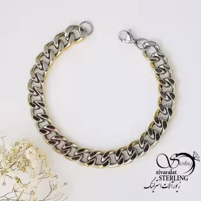 دستبند استیل دورنگ برند کارتیر کد 16431