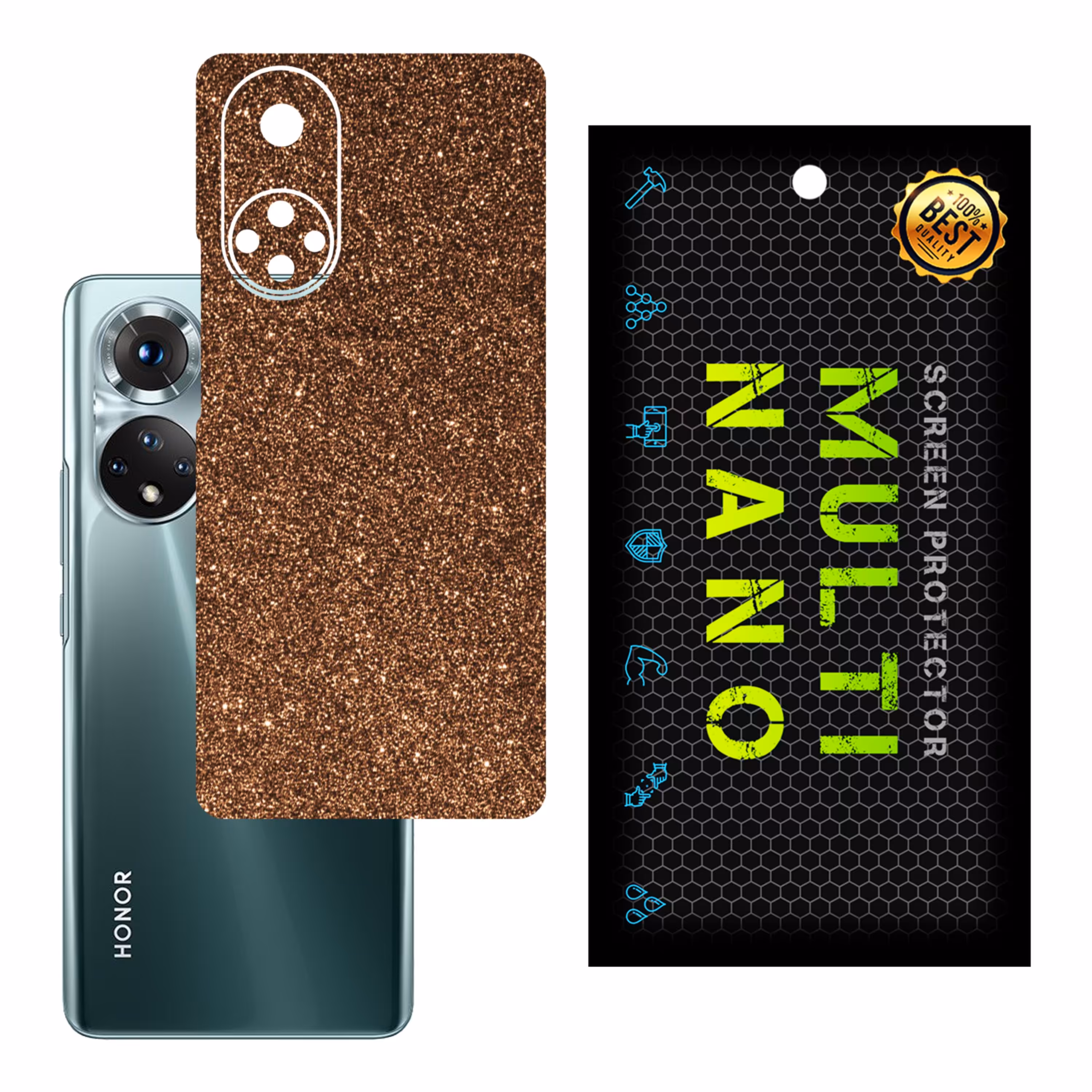 برچسب پوششی MultiNano مدل X-G1F-Bronze برای پشت موبایل هوآوی Honor 50