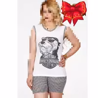 تاپ شلوارک سفید 