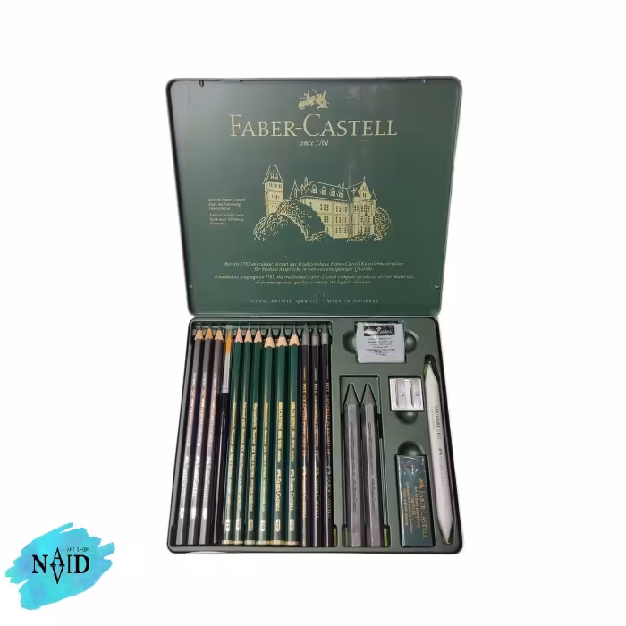 ست طراحی گرافیتی 19 تیکه فابرکاستل Pitt Geraphite Set