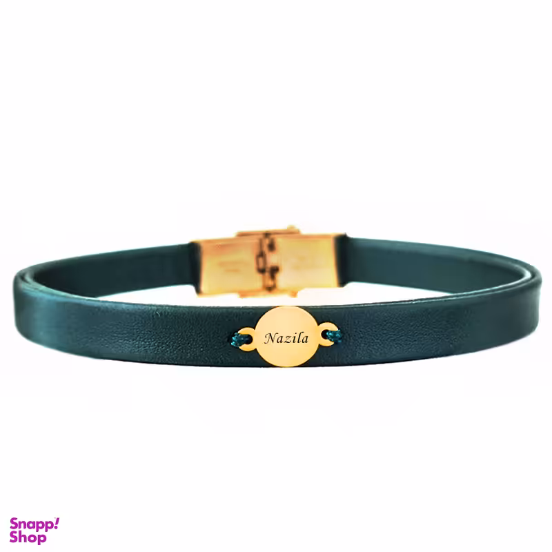 دستبند طلا 18 عیار زنانه لیردا مدل اسم نازیلا Bgh459