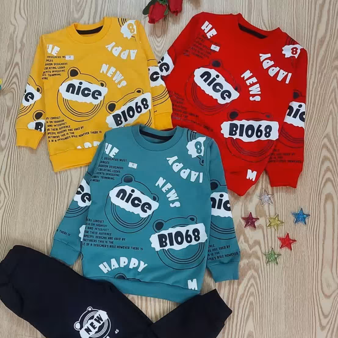 ست بلوز  شلوار پسرانه  جنس پنبه دورس نخ بلوز و شلوار کیفیت عالی با ضمانت 