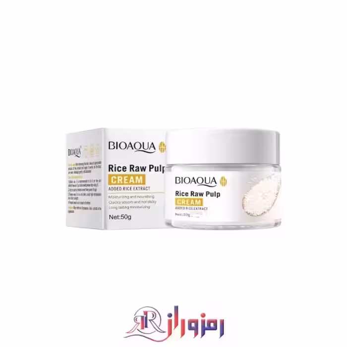 کرم مرطوب کننده و آبرسان برنج بیواکوا bioaqua حجم 50 میل