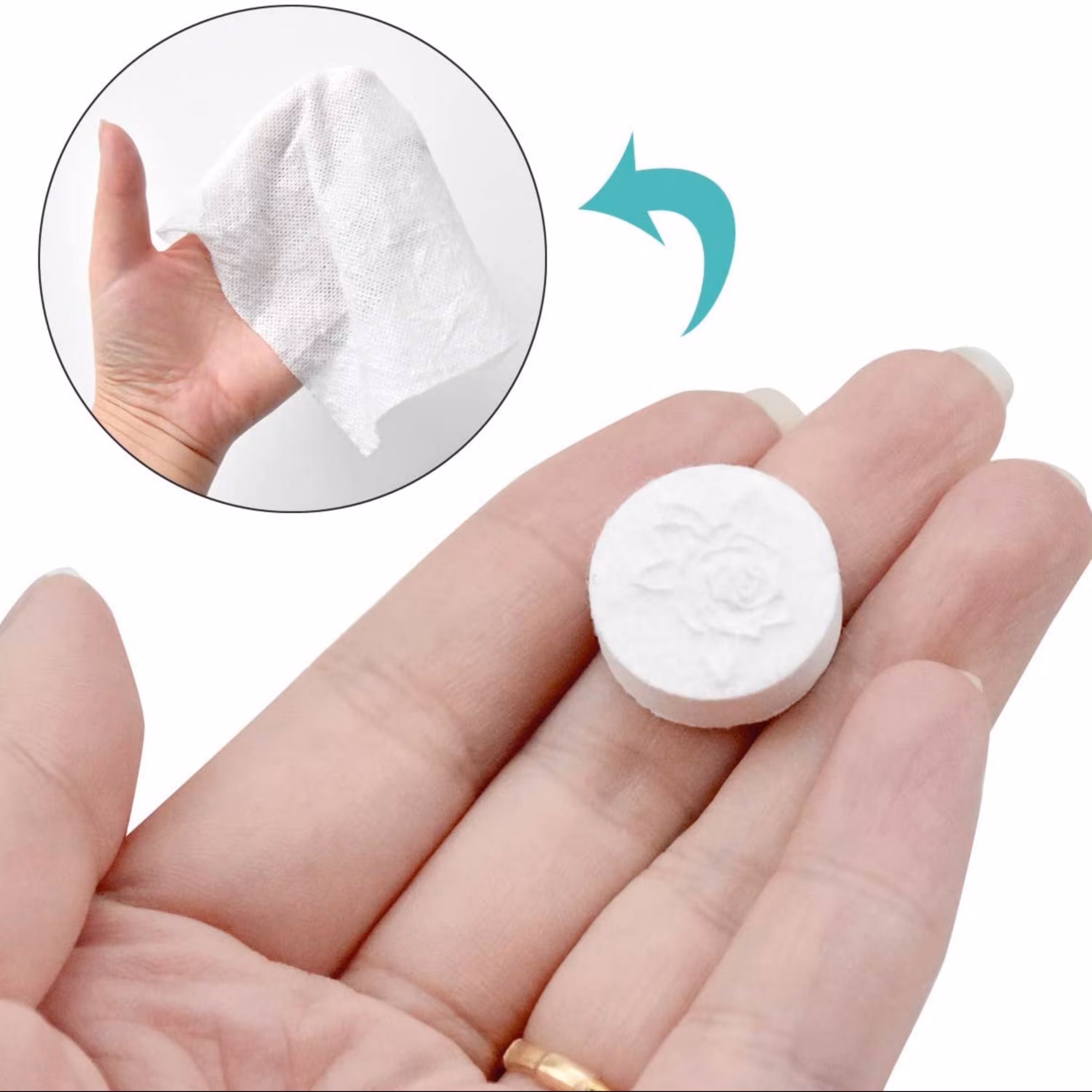 دستمال کاغذی فشرده بسته 10 عددی