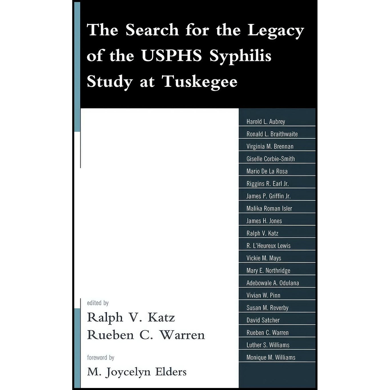کتاب زبان اصلی The Search for the Legacy of the USPHS Syphilis Study at Tuskegee