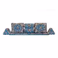 ست 7 تکه پشتی سنتی طرح سالار رنگ آبی