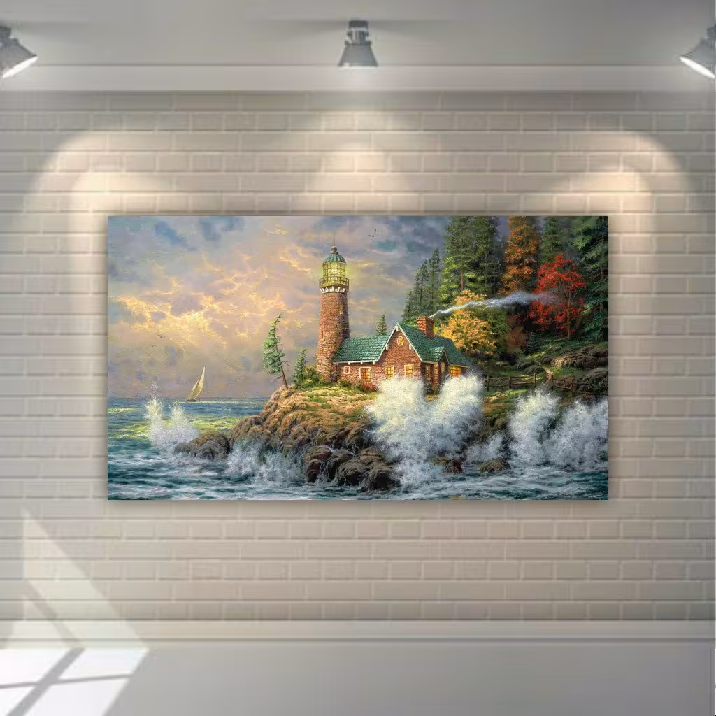 تابلو بوم طرح طبیعت زیبا سایز 5070 کد kh43