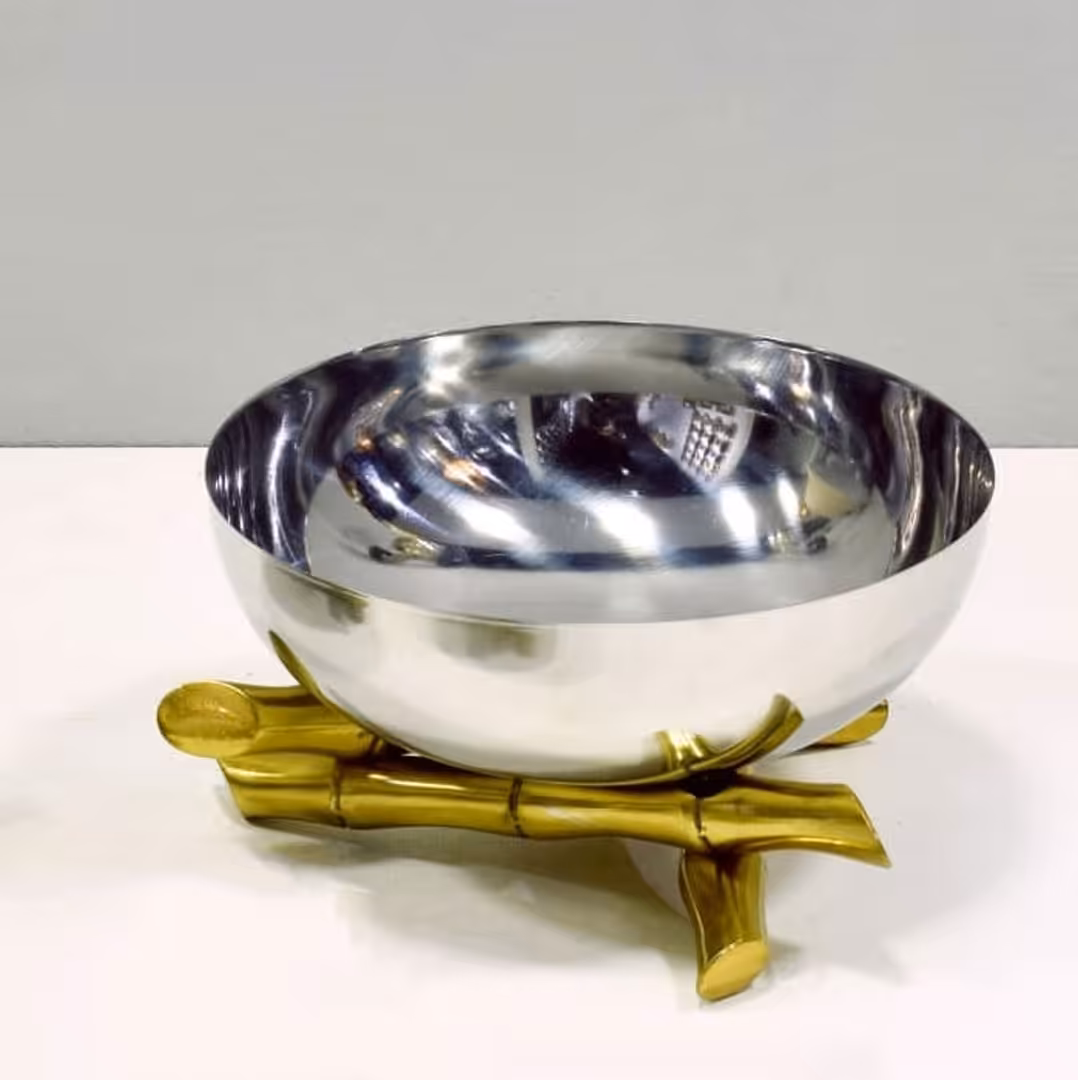 شکلات خوری استیل پایه طرح بامبو