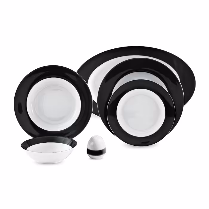 سرویس چینی زرین 6 نفره غذاخوری مهتاب (28 پارچه)