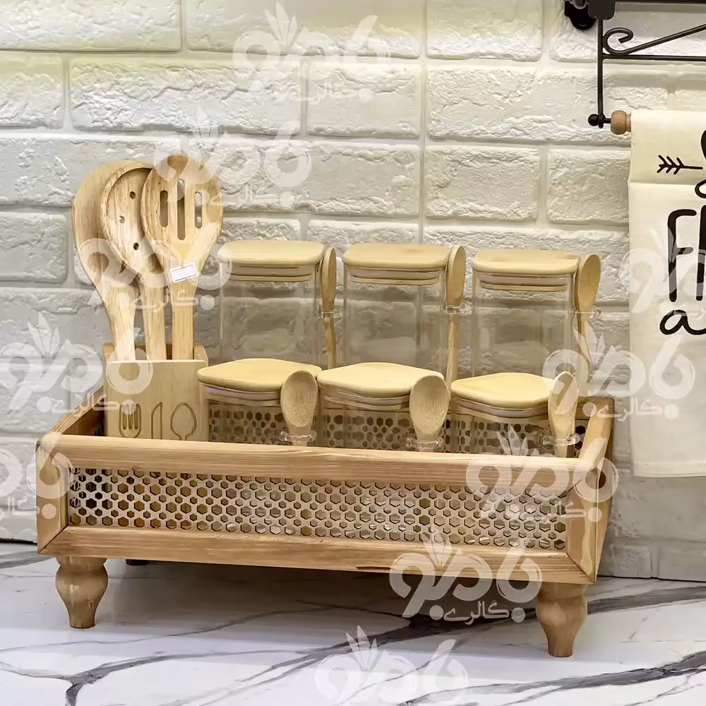 باکس رایزر چوبی طرح حصیری