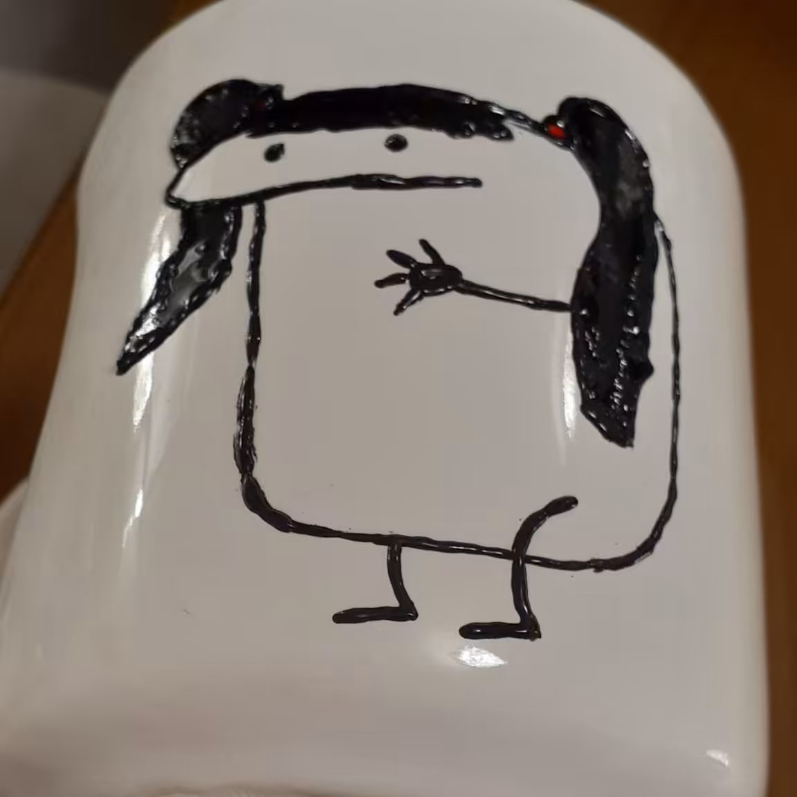 ماگ ویترای طرح دختر مومشکی