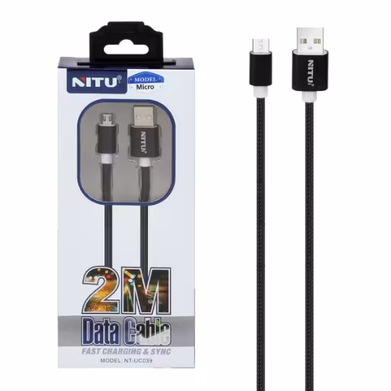کابل تبدیل  USB به MicroUSB نیتو مدل UC039 طول 2 متر