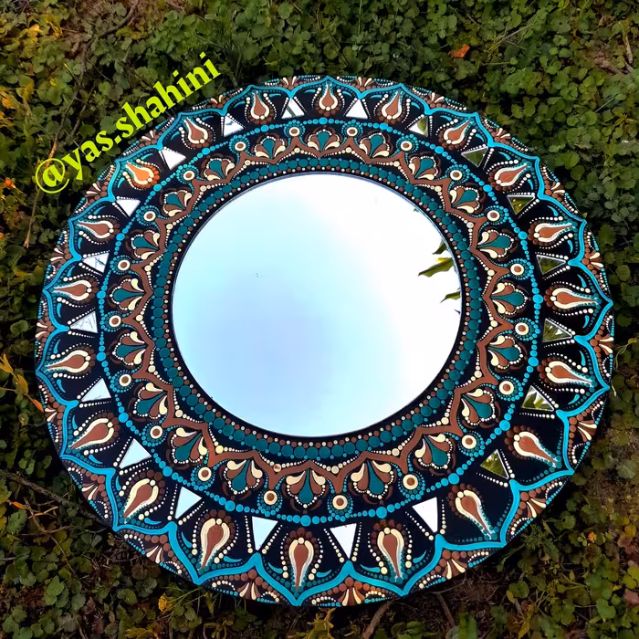 ایینه ی دور آیینه کاری شده تزئینی