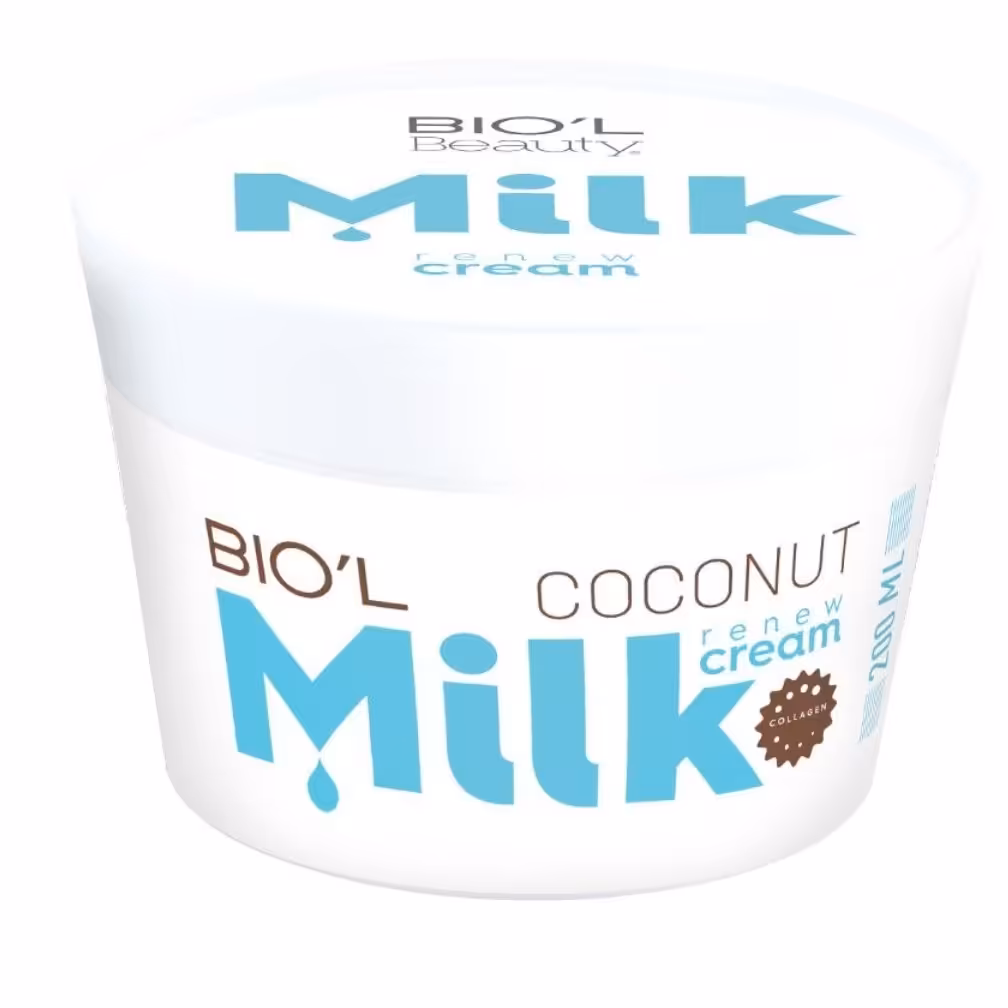 کرم کاسه ای نرم کننده شیر و نارگیل مناسب پوست های معمولی و خشک 200 میل بیول