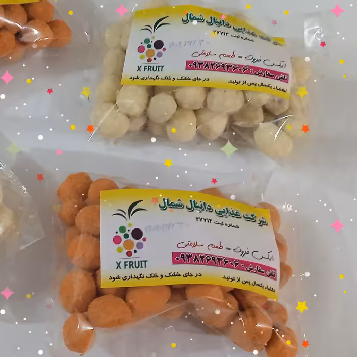 بادام زمینی روکش دار در وزن 100گرمی 