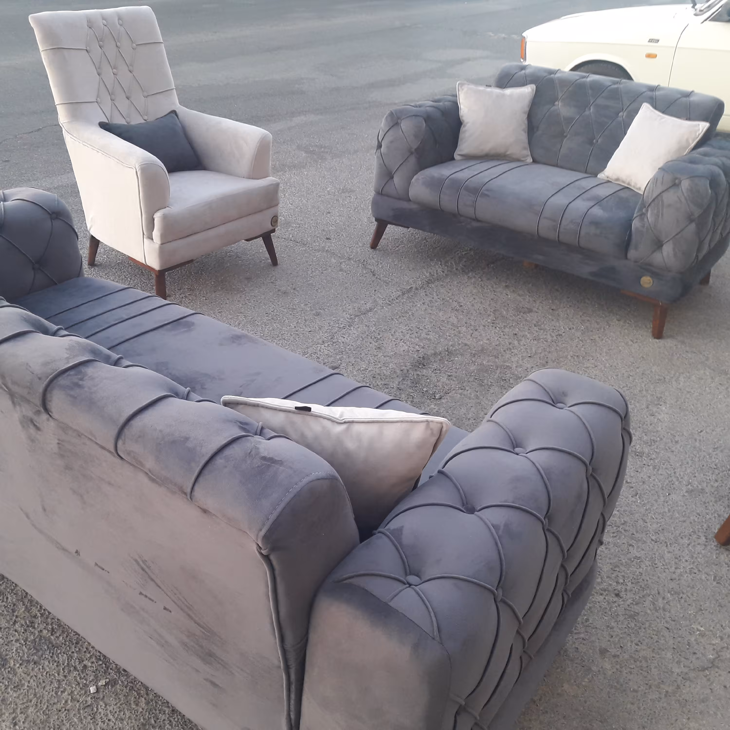 مبل راحتی مدل چستر مکعبی