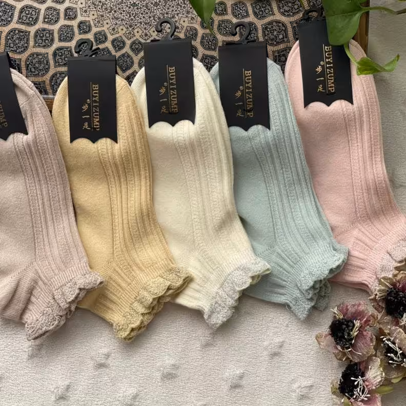 جوراب مچی فانتزی لب گنگره 