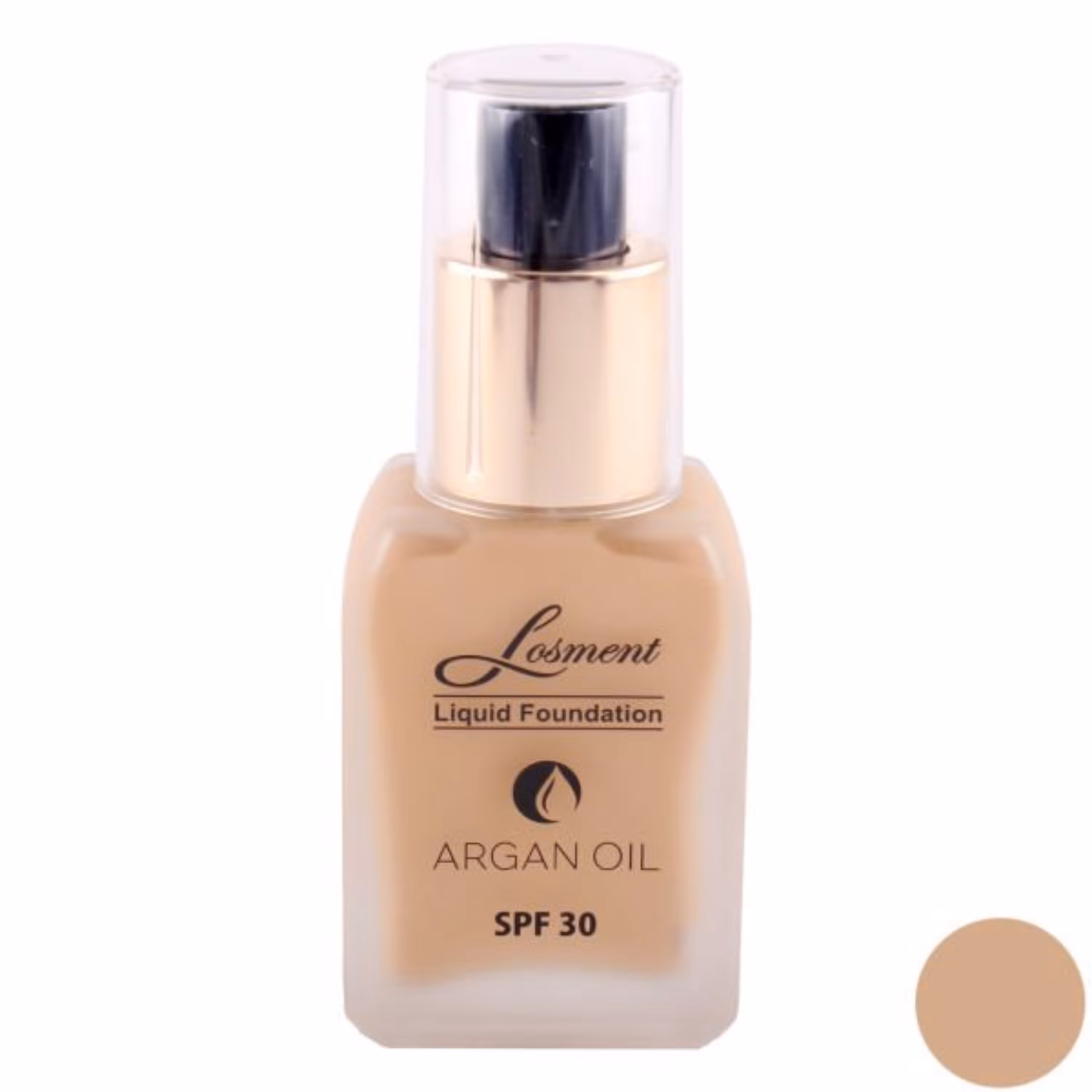 کرم پودر پمپی حاوی روغن آرگان و آلوئه ورا لوسمنت SPF30  شماره 205