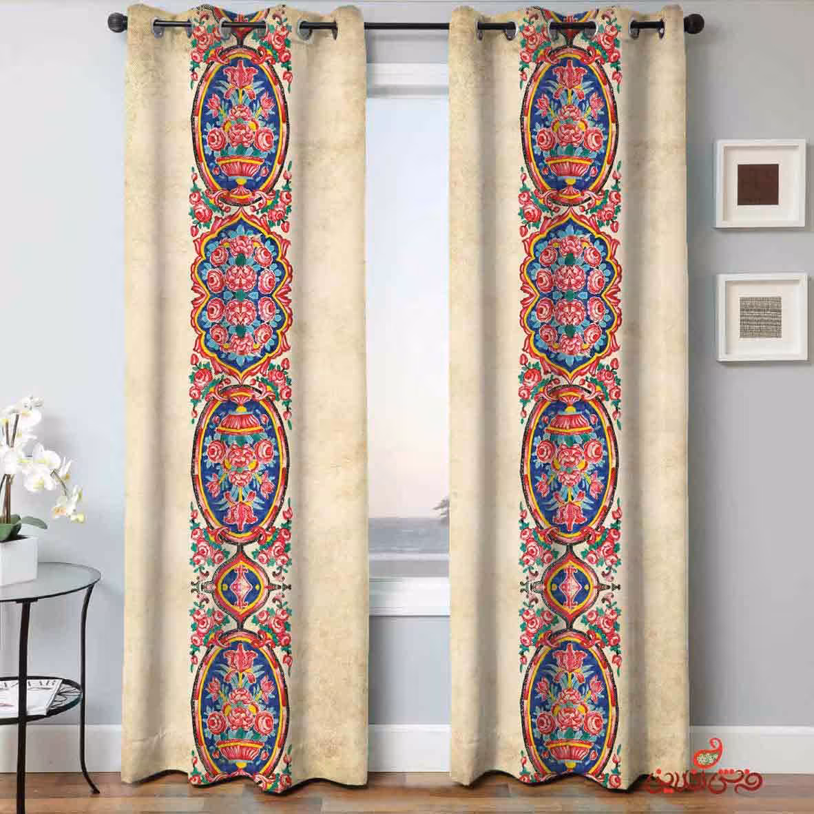 پرده 2عددی سنتی کد 2031