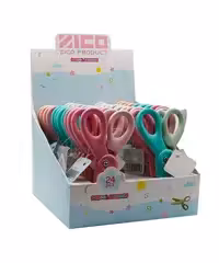 قیچی  زیکو  تمام پلاستیک ساده(24عددی)