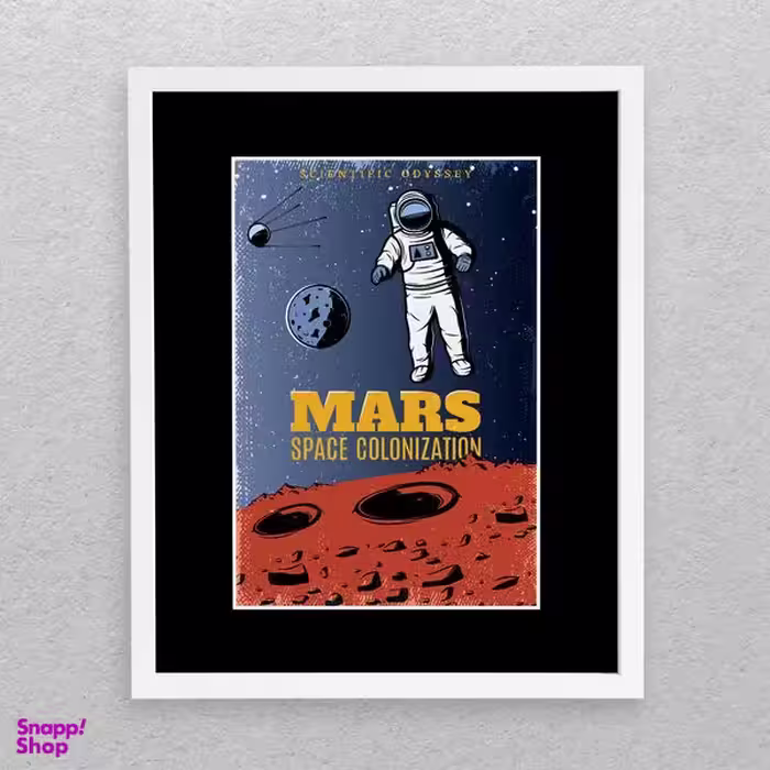 تابلو مدل دکوراتیو طرح فضانورد Mars کد 667