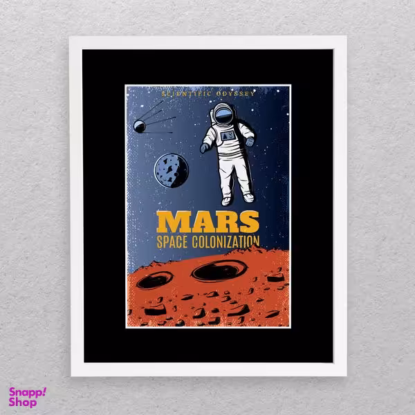 تابلو مدل دکوراتیو طرح فضانورد Mars کد 667