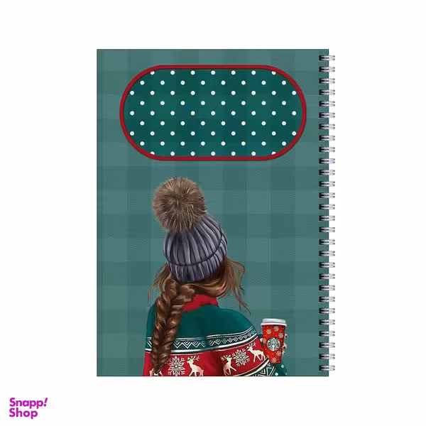 دفتر مشق 80 برگ بامبیلیپ طرح دختر و استایل زمستانی کد 6767244